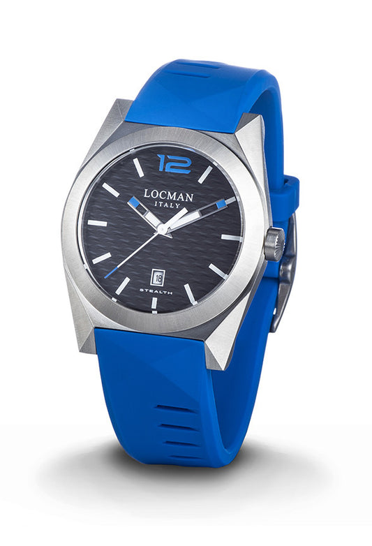 Locman Stealth Three Hands Quartz Watch 0810A01S-00BKSKSS