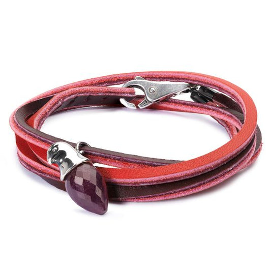 Bracciale Trollbeads Bracciale in Cuoio Rosso/Bordeaux