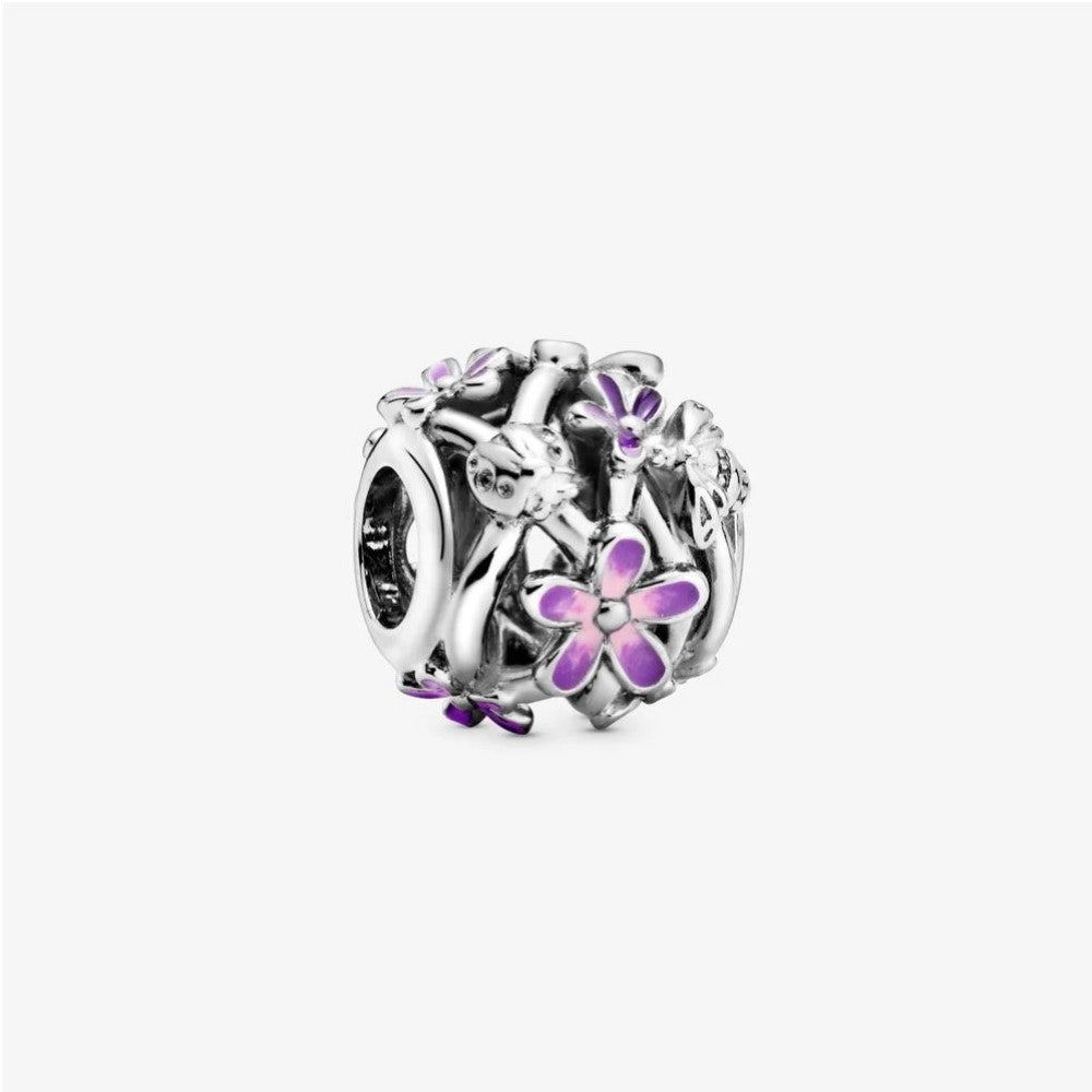 Pandora Purple Daisy Charm with Openwork 798772C02