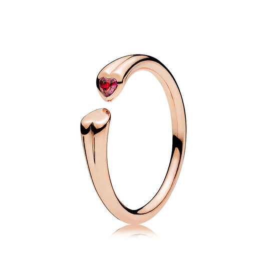 Anello Pandora Due Cuori 186570CZR