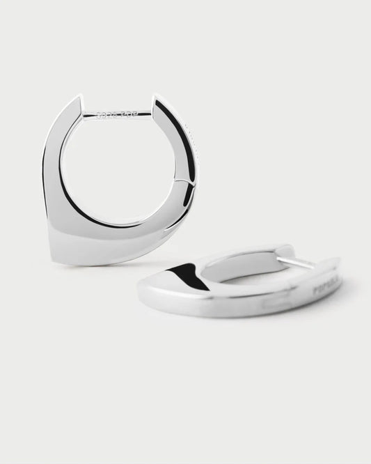 Orecchini PDPAOLA a cerchio Oda argento ARB2-G20-U