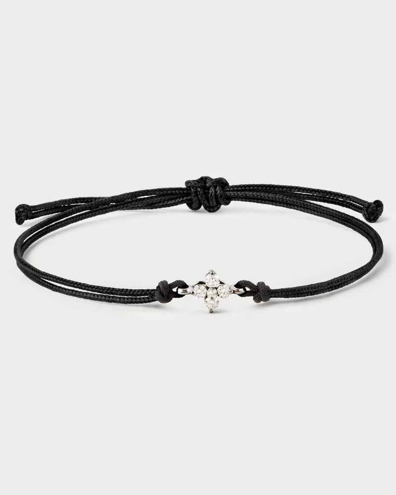 Bracciale PD PAOLA Bracciale in corda Maggie in diamanti e oro bianco PU06-A26-U