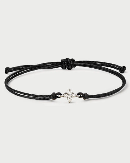 Bracciale PD PAOLA Bracciale in corda Maggie in diamanti e oro bianco PU06-A26-U