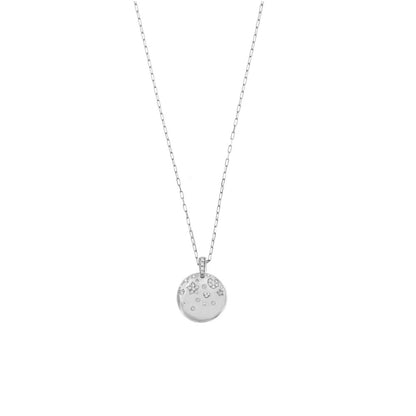 Girocollo Rue Des Mille Medaglia Stars in the Sky - Catena Maglia Allungata Sottile GRZ 009 TD STE AU