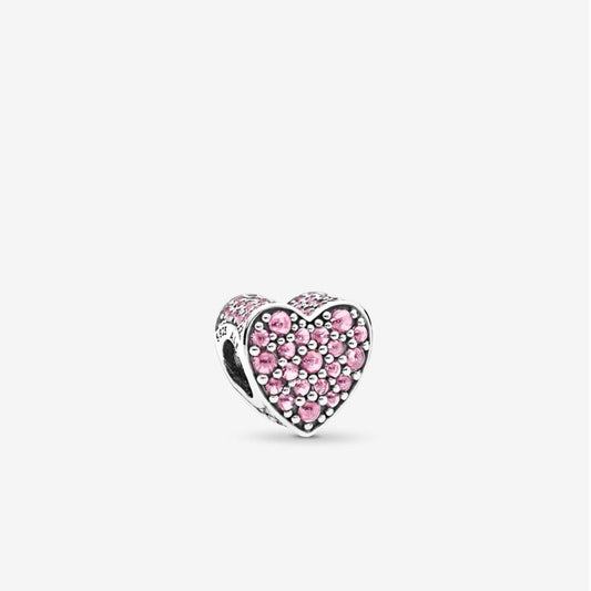 Pandora Pink Sparkling Heart Charm 792069PCZ