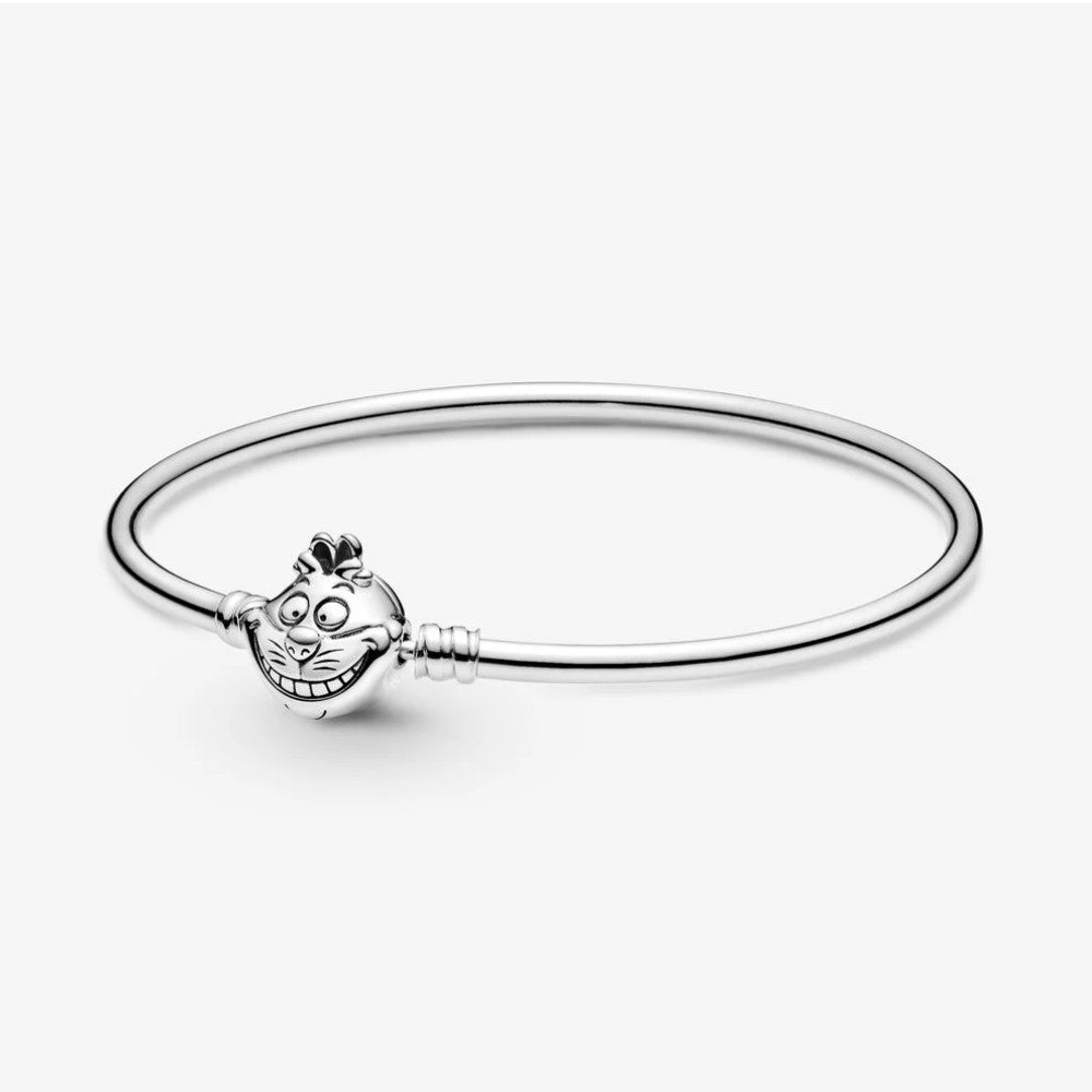 Pandora Moments Rigid Bracelet with Cheshire Cat Clasp Alice in Wonderland Disney 599343C00