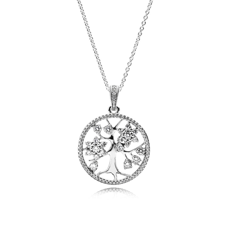 Pandora Family Tree Pendant Necklace 390384CZ-80
