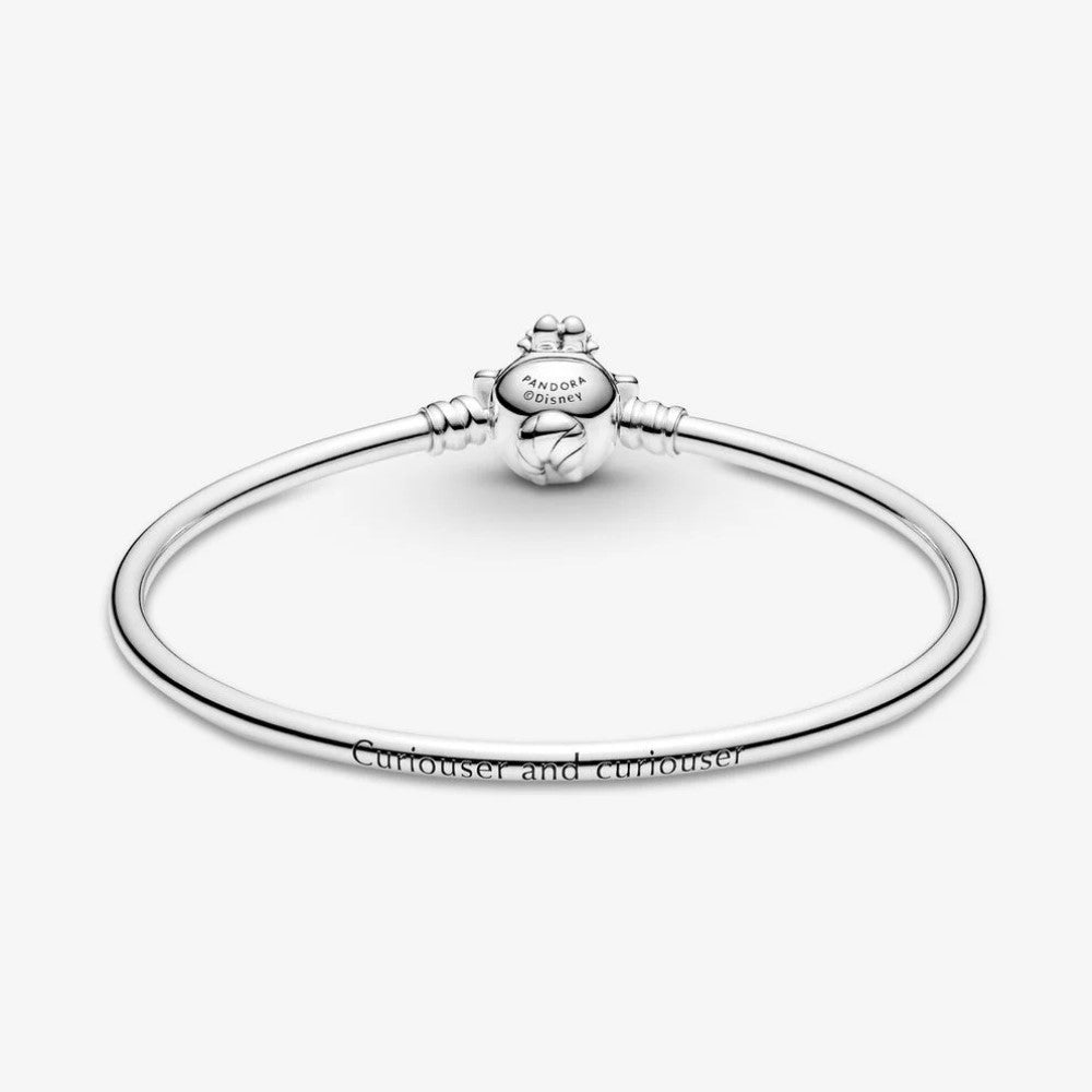 Pandora Moments Rigid Bracelet with Cheshire Cat Clasp Alice in Wonderland Disney 599343C00
