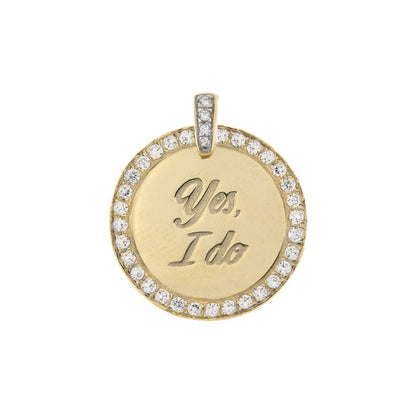 Girocollo Rue Des Mille Medaglia Yes I Do - Catena Maglia Allungata Sottile GRZ-009 TD YES