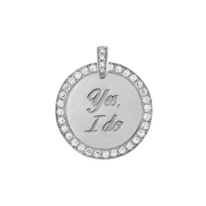 Girocollo Rue Des Mille Medaglia Yes I Do - Catena Maglia Allungata Sottile GRZ-009 TD YES