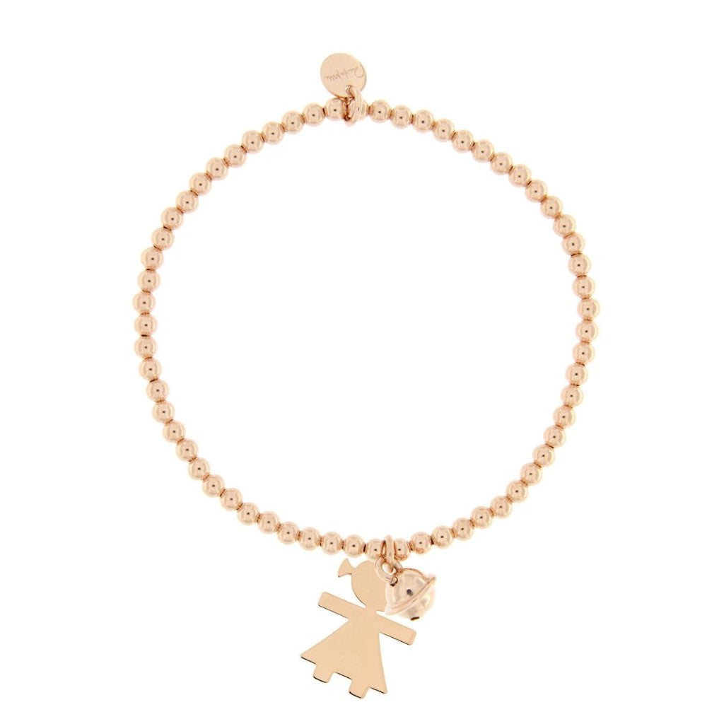 Bracciale Rue Des Mille a Pallini Elastico con Ciondolo Carrozza BR-ELAP-XS-STE