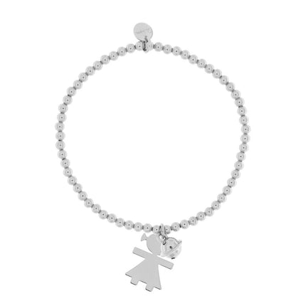 Bracciale Rue Des Mille a Pallini Elastico con Ciondolo Carrozza BR-ELAP-XS-STE