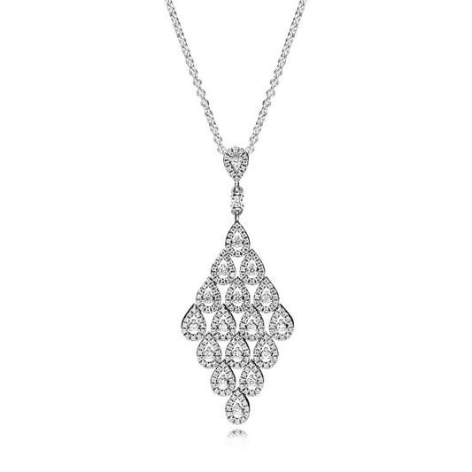 Pandora Luminous Waterfall Pendant Necklace 396262CZ-80