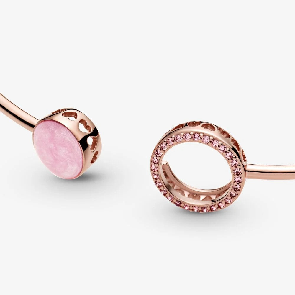 Pandora Pink Spiral Rigid Bracelet 589287C01