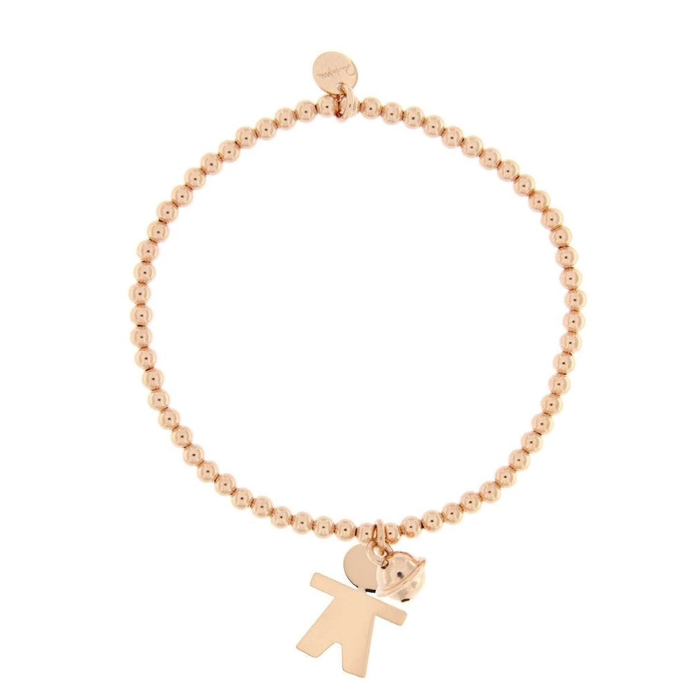 Bracciale Rue Des Mille a Pallini Elastico con Ciondolo Carrozza BR-ELAP-XS-STE