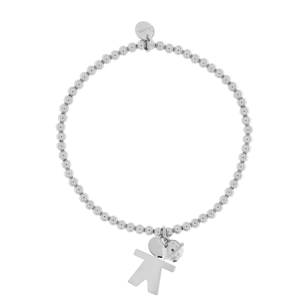 Bracciale Rue Des Mille a Pallini Elastico con Ciondolo Carrozza BR-ELAP-XS-STE
