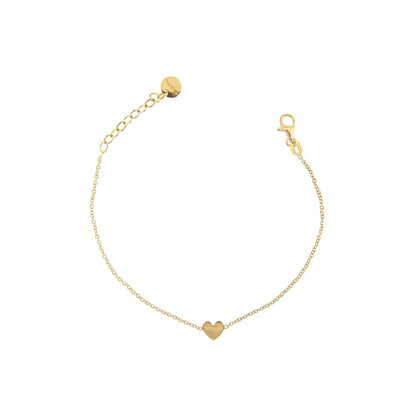 Rue Des Mille Bracelet with Curved Central Subject - Heart BR-002-CAT-CUO