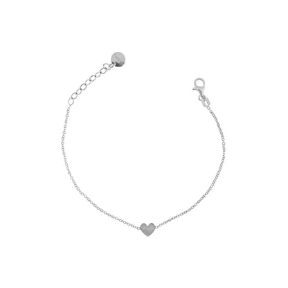 Rue Des Mille Bracelet with Curved Central Subject - Heart BR-002-CAT-CUO