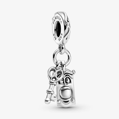 Pandora Disney Alice in Wonderland Key and Mr. Lock Pendant Charm 799344C00