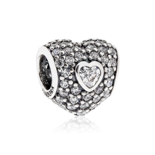 Pandora Heart in Heart Charm 791168CZ