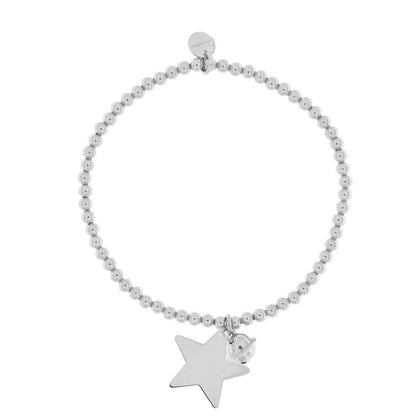 Bracciale Rue Des Mille a Pallini Elastico con Ciondolo Carrozza BR-ELAP-XS-STE