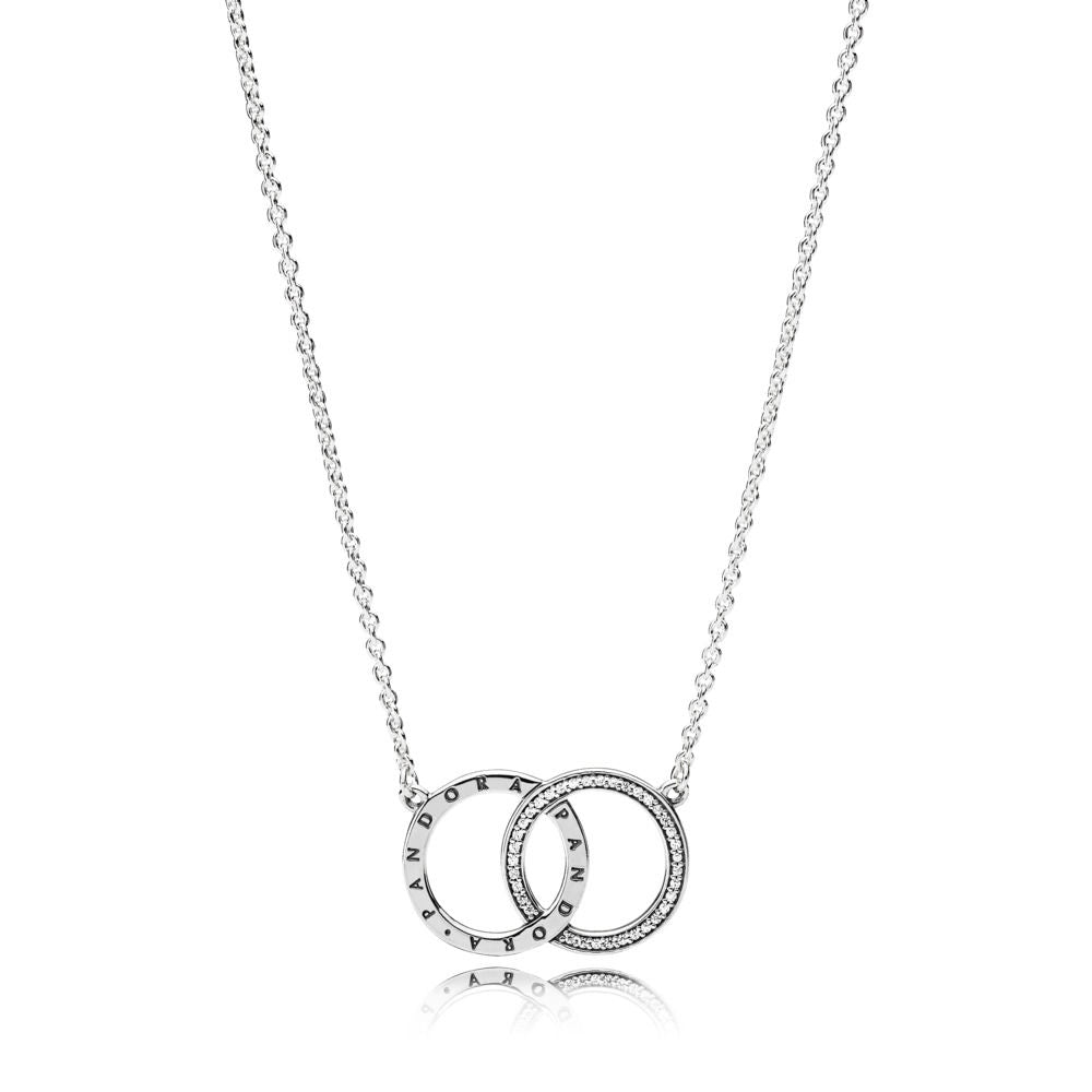Pandora Circle Pendant Necklace 396235cz