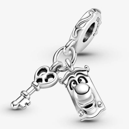 Pandora Disney Alice in Wonderland Key and Mr. Lock Pendant Charm 799344C00