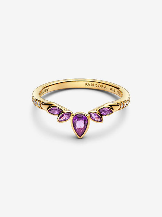Anello Pandora Principesse Disney, Frozen, Anna, Anello Tiara Placcatura in Oro 14k 164135C01