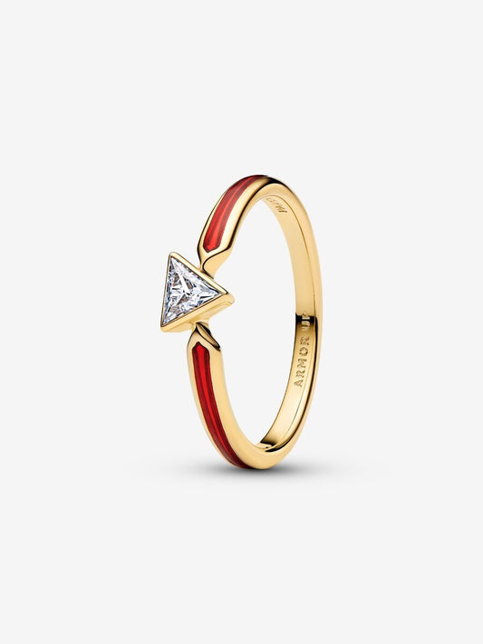 Anello Pandora Marvel, Avengers, Anello Iron Man Placcatura in Oro 14k 164211C01