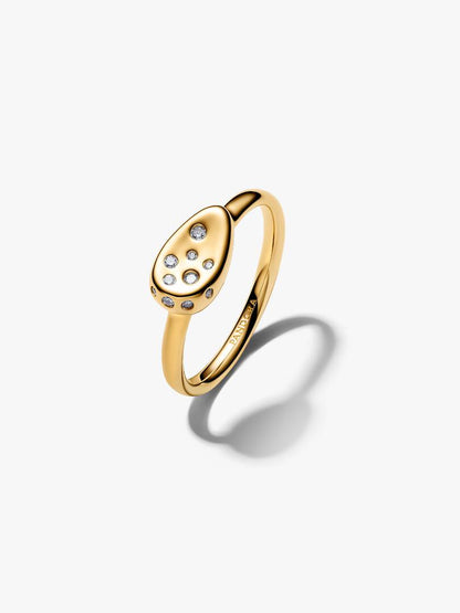 Anello Pandora Sigillo Piccolo con Pietre Luminose 164672C01