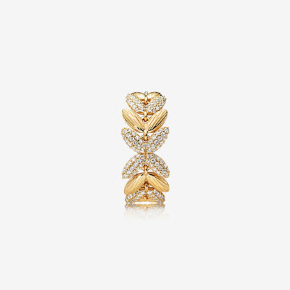 Pandora Wheat Circle Ring 167735CZ