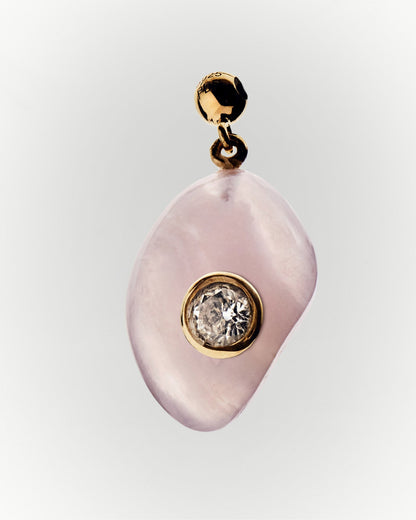 Charm PD PAOLA Love Rose Quartz Charm CH01-254-U