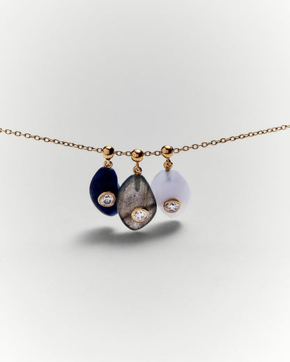 Charm PD PAOLA Serenity Blue Agate Charm CH01-258