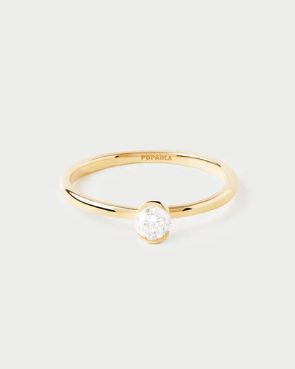 Anello PD PAOLA Anello solitario in diamante e oro Grace Mini AN05-E77