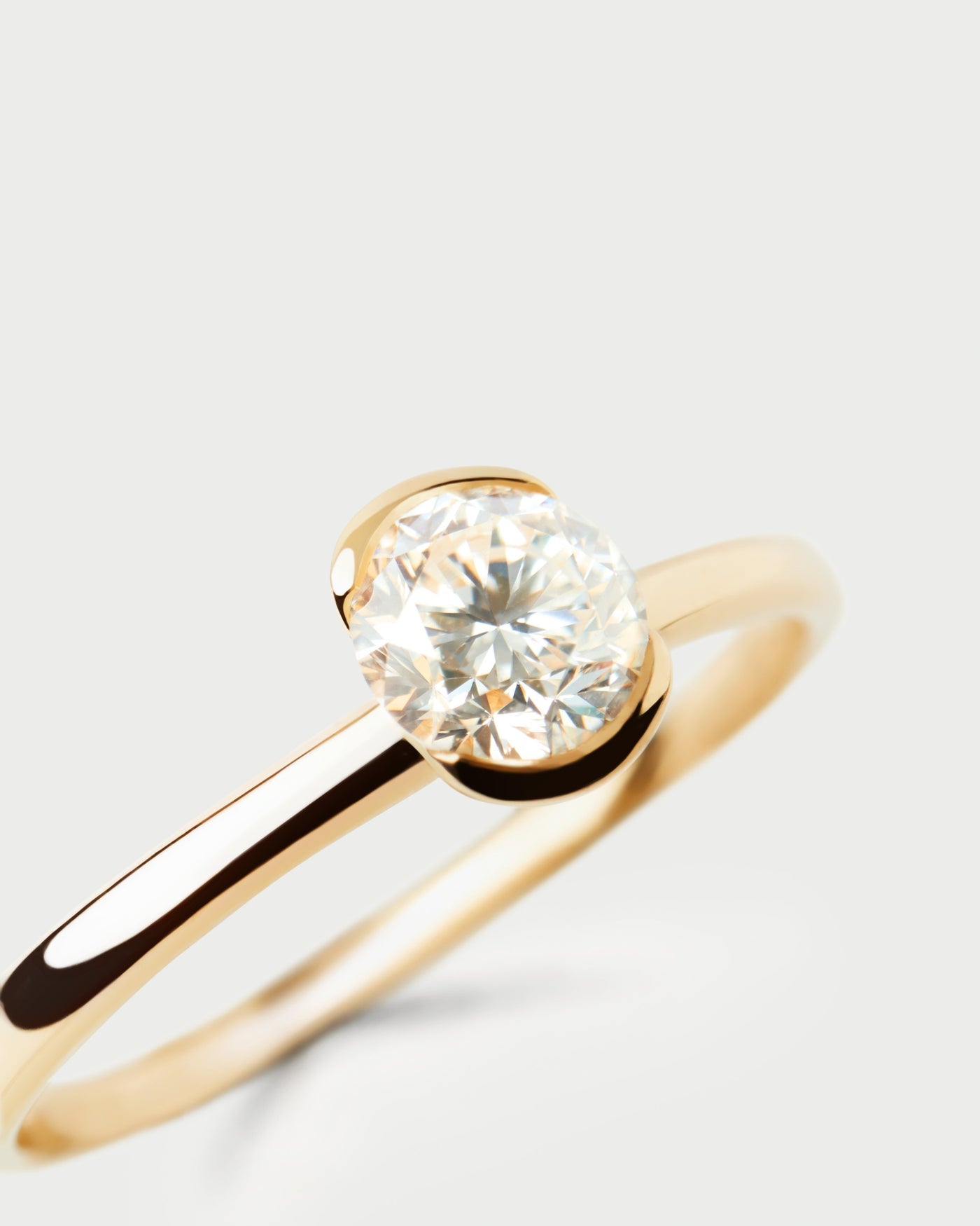Anello PD PAOLA Anello solitario in diamante e oro Grace Mini AN05-E77