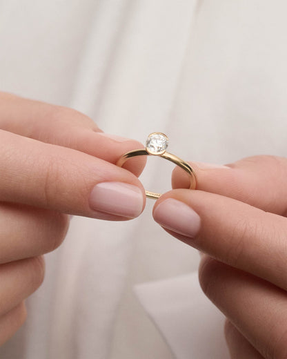 Anello PD PAOLA Anello solitario in diamante e oro Grace AN05-E78