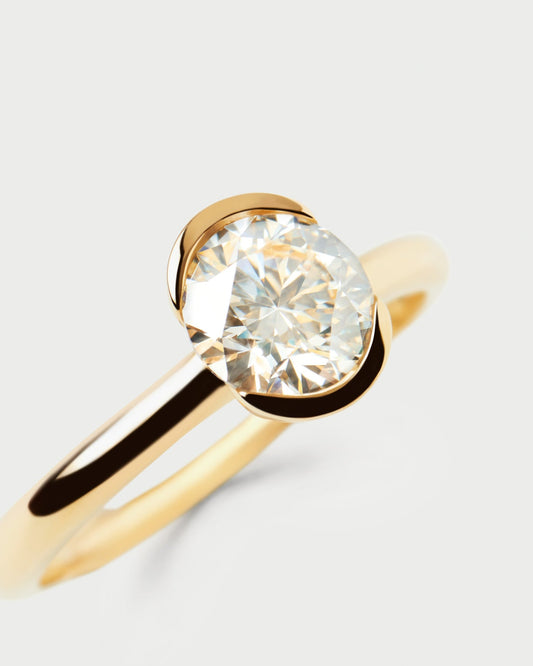 Anello PD PAOLA Anello solitario in diamante e oro Grace AN05-E78