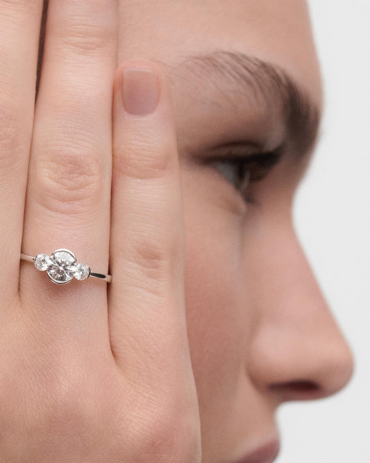 Anello PD PAOLA Anello in diamanti e oro bianco Eve AN06-E81
