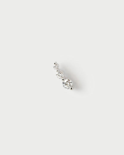 Piercing PD PAOLA Piercing orecchio in diamanti e oro bianco Eve PG06-384-U