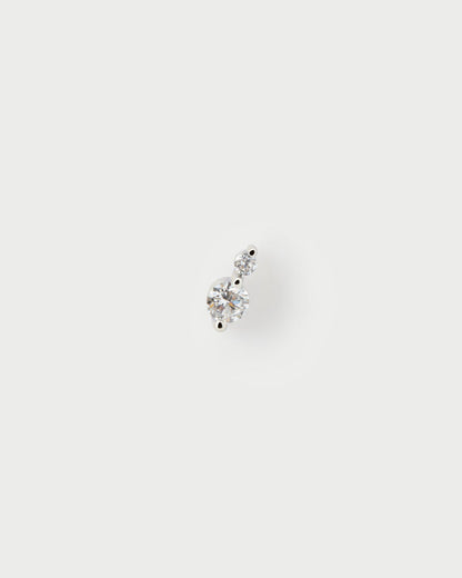 Piercing PD PAOLA Piercing orecchio in diamanti e oro bianco Eve Mini PG06-385-U