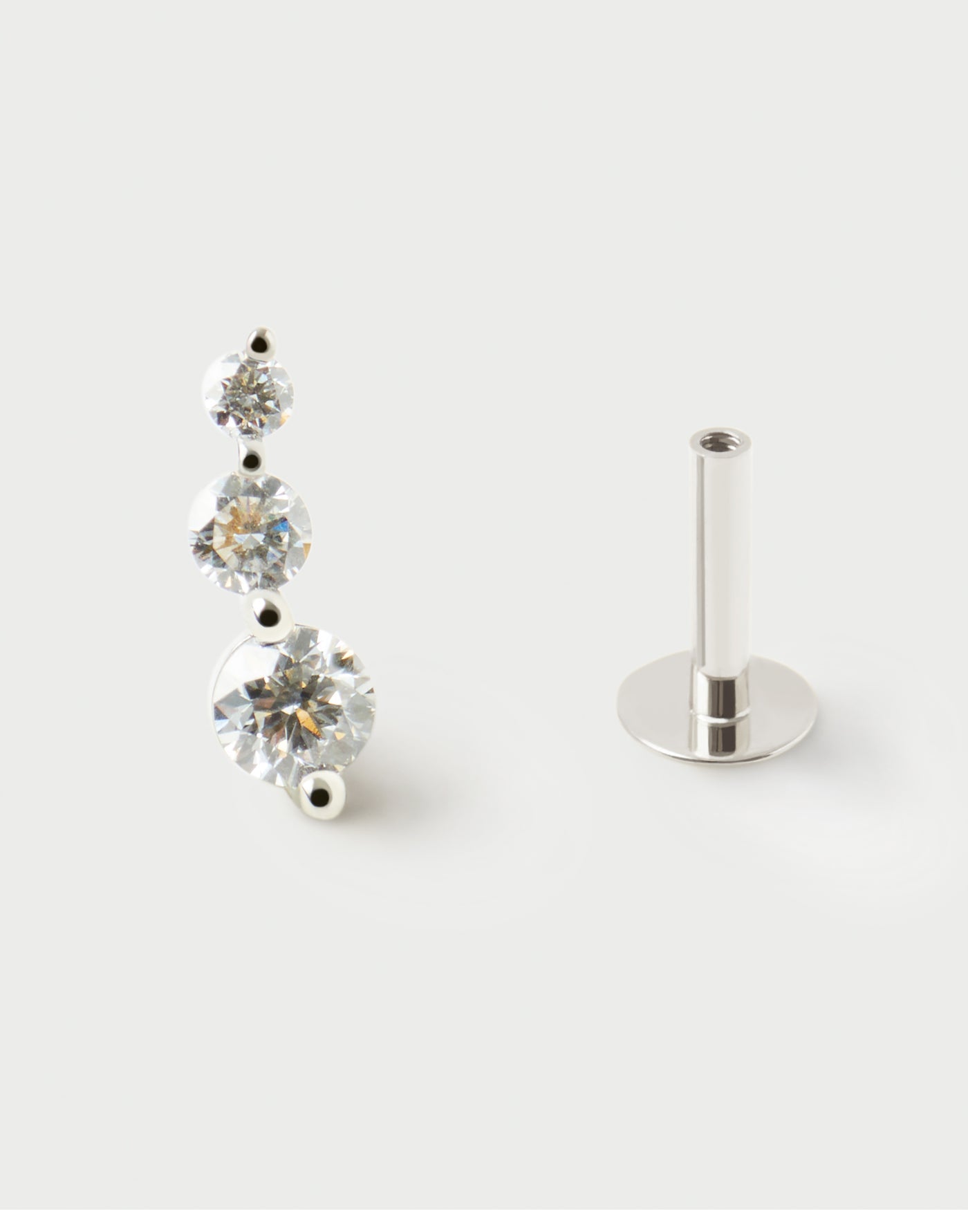 Piercing PD PAOLA Piercing orecchio in diamanti e oro bianco Eve PG06-384-U