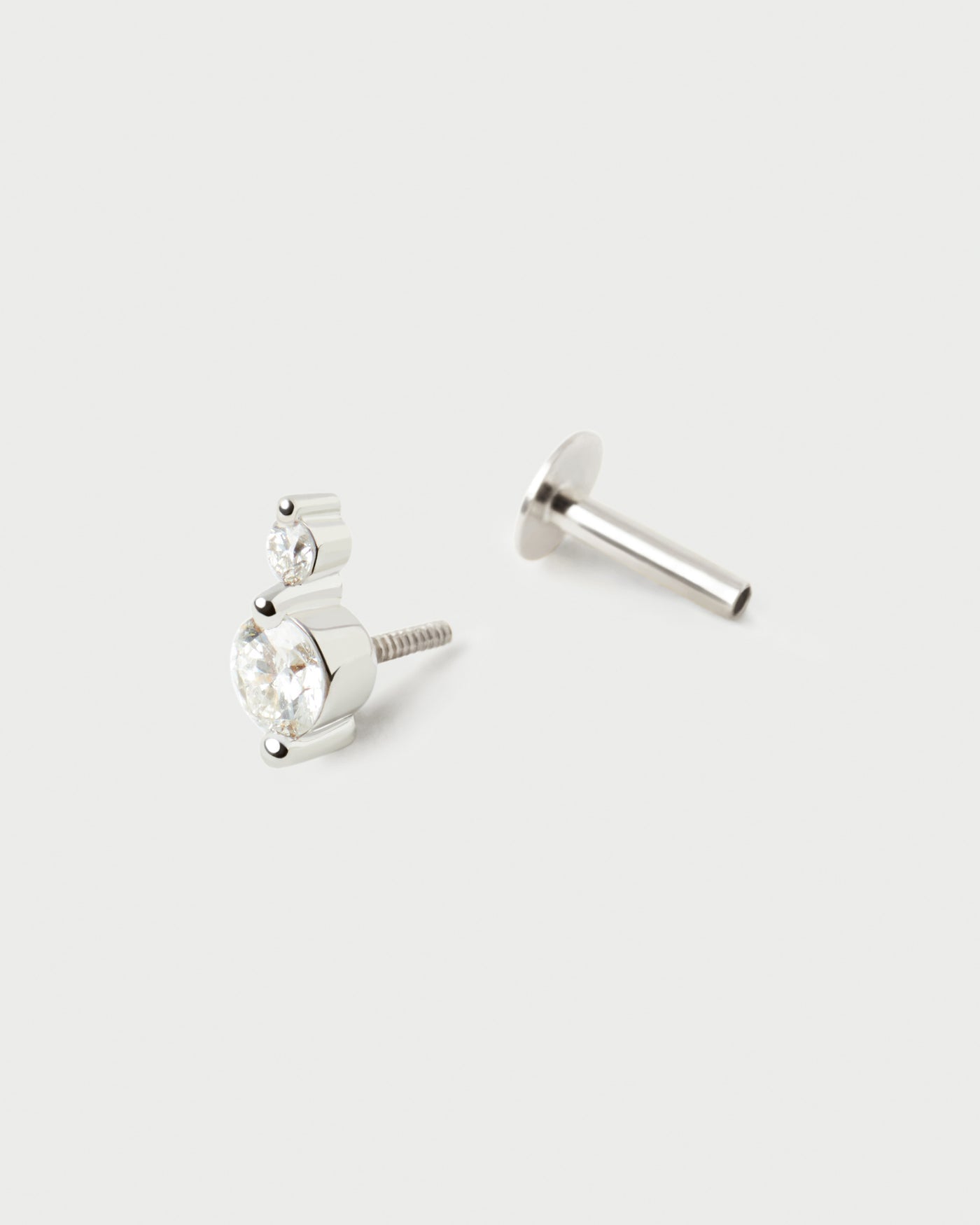 Piercing PD PAOLA Piercing orecchio in diamanti e oro bianco Eve Mini PG06-385-U