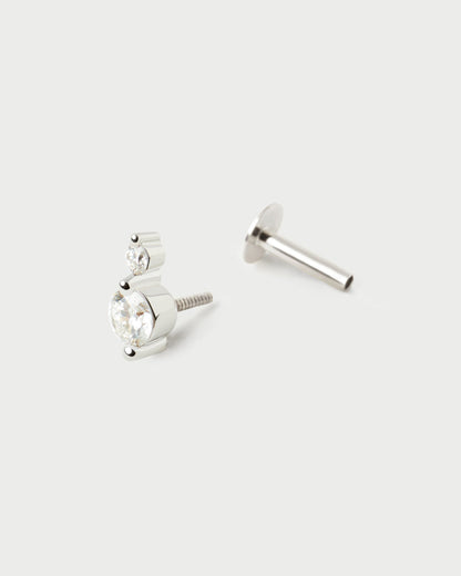Piercing PD PAOLA Piercing orecchio in diamanti e oro bianco Eve Mini PG06-385-U