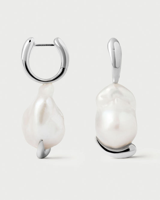 Orecchini PDPAOLA La Perla Marea Hoops Silver ARB2-G53-U