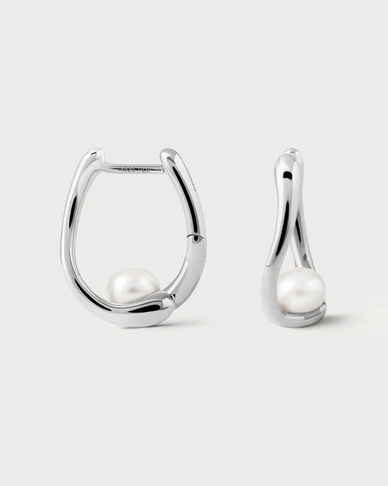 Orecchini PD PAOLA La Perla Aura Hoops Silver ARB2-G51-U