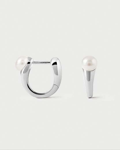 Orecchini PD PAOLA La Perla Ondine Hoops Silver ARB2-G55-U