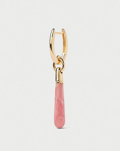 Piercing PD PAOLA Rhodochrosite Large Jupiter Single Hoop PGB1-396-U