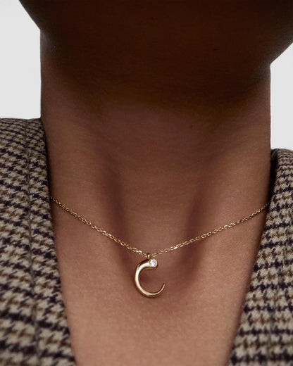 Collana PD PAOLA Collana con pendente iniziale C CO01-B76-U