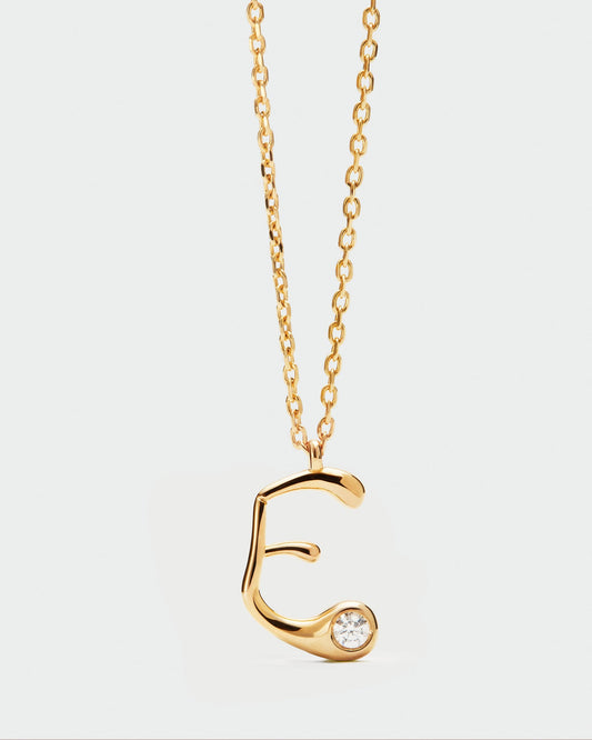 Collana PDPAOLA con pendente iniziale E CO01-B78-U