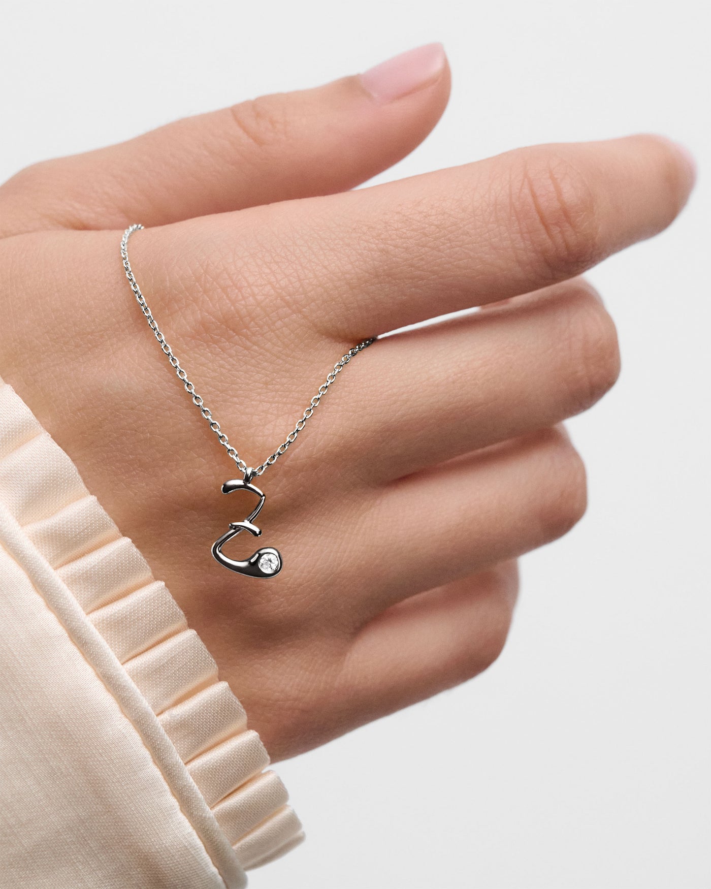 Collana PD PAOLA Z initial silver pendant necklace CO02-B99-U